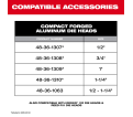 M18 FUEL™ Compact Pipe Threader w/ ONE-KEY™ w/ 1/2" - 1-1/4" Compact NPT Forged Aluminum Die Heads