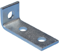1-2 Hole Corner Angle Bracket - 3 1/2" - Steel / L180000EG *ELECTROGALVANIZED