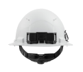 White Full Brim Vented Hard Hat w/4pt Ratcheting Suspension - Type 1, Class C