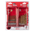 SHOCKWAVE Impact Duty™ RED HELIX™ Titanium Drill Bit Set – 23PC