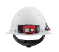 White Full Brim Vented Hard Hat w/4pt Ratcheting Suspension - Type 1, Class C