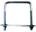 Square U-Bolts - 3/8" - UNC / ZINC