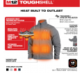 Heated Jacket (Kit) - Men's - Grey - 12V Li-Ion / 204G-21 Series *M12 TOUGHSHELL™